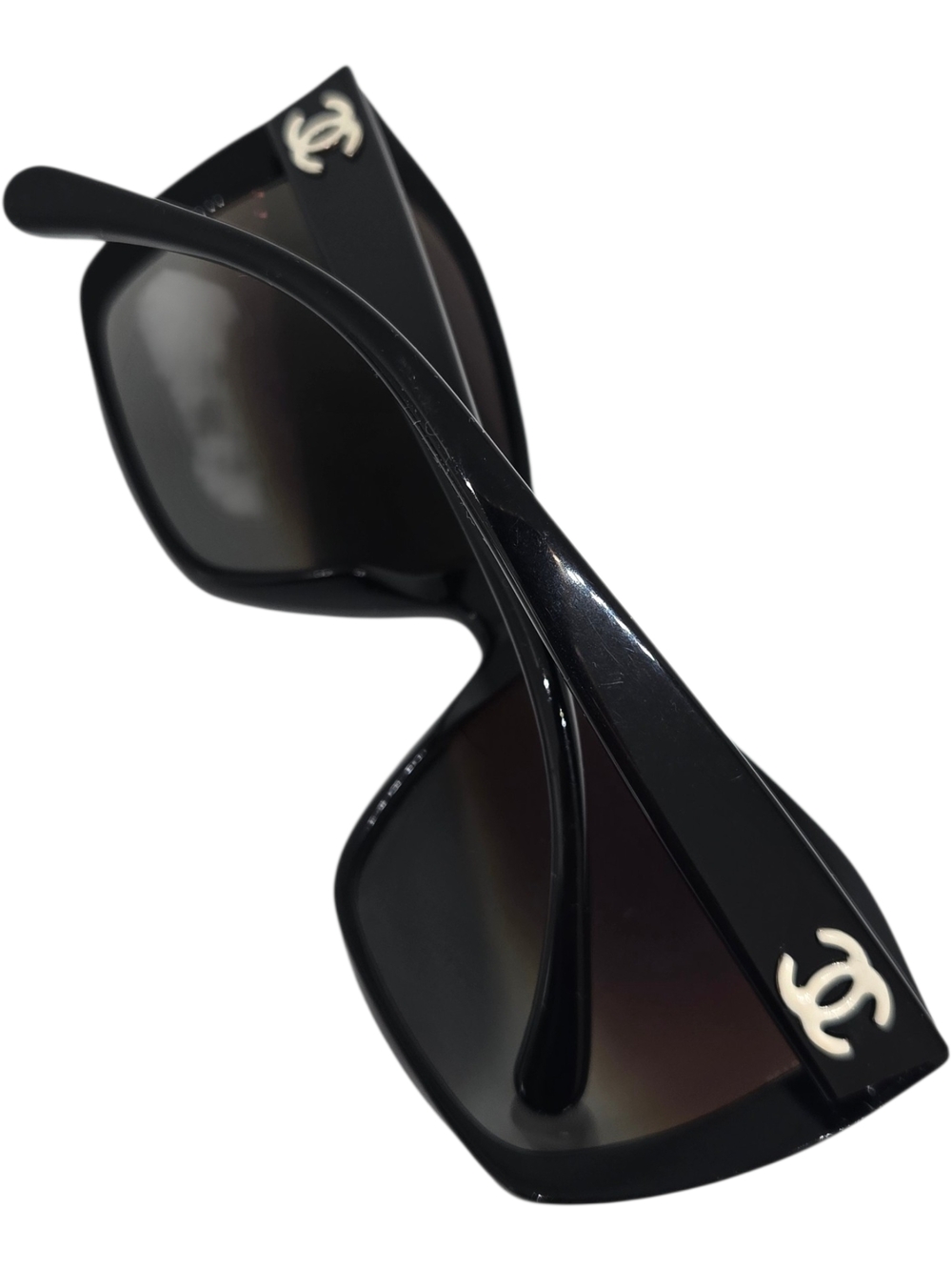 CHANEL Black Oversized Women's Sunglasses With COA - Picture 4 of 16